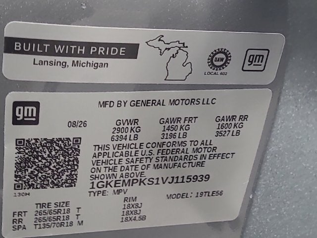 2027 GMC Acadia AT4