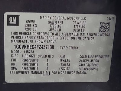 2015 Chevrolet Silverado 1500 LT