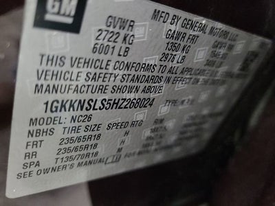 2017 GMC Acadia SLE
