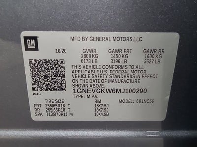 2021 Chevrolet Traverse LT Cloth