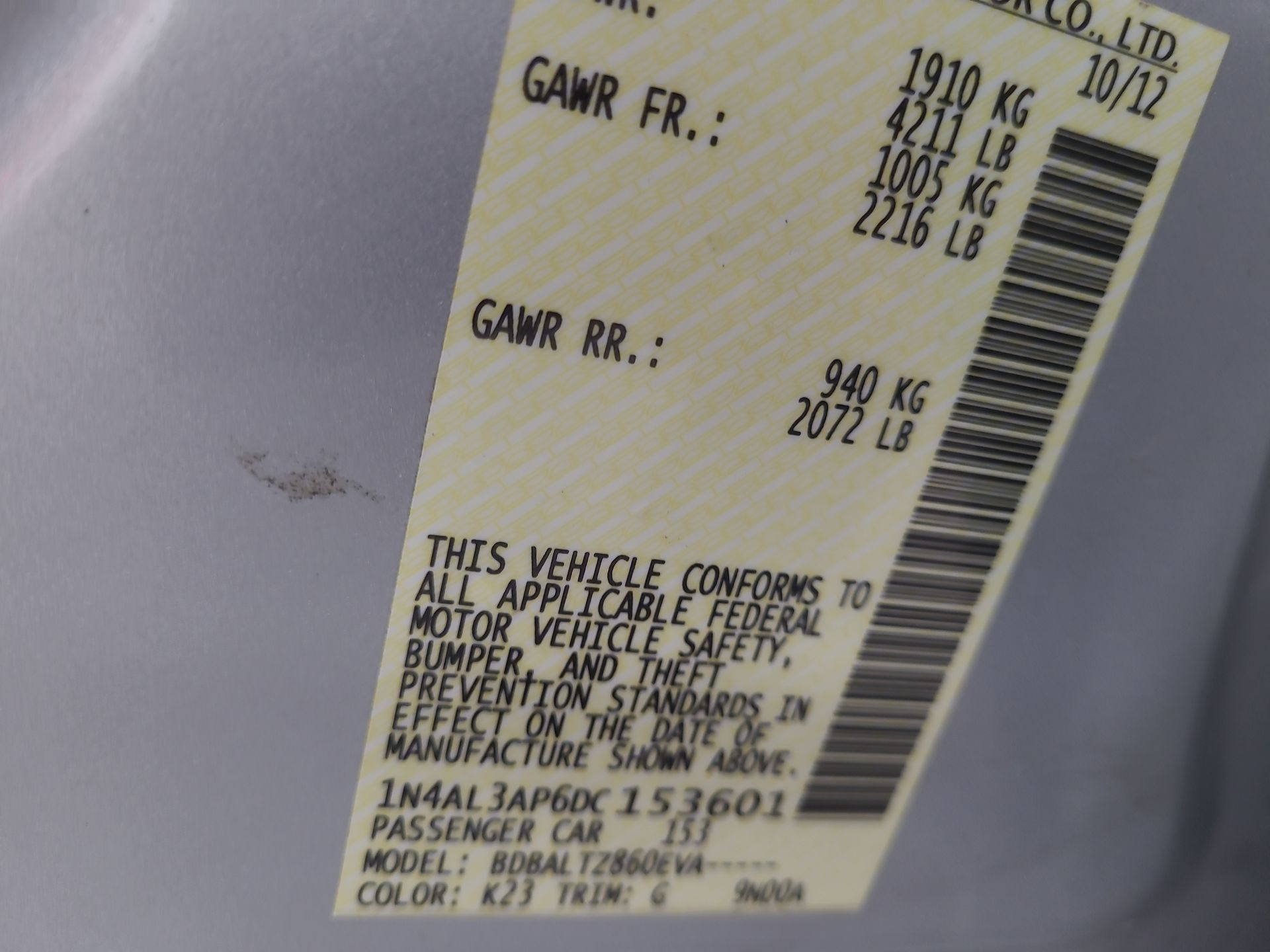 2013 Nissan Altima 2.5 SV