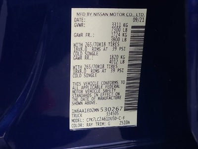 2021 Nissan Titan SV