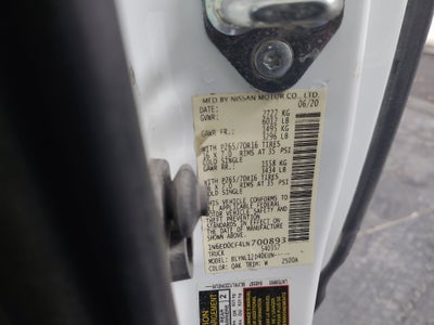 2020 Nissan Frontier S