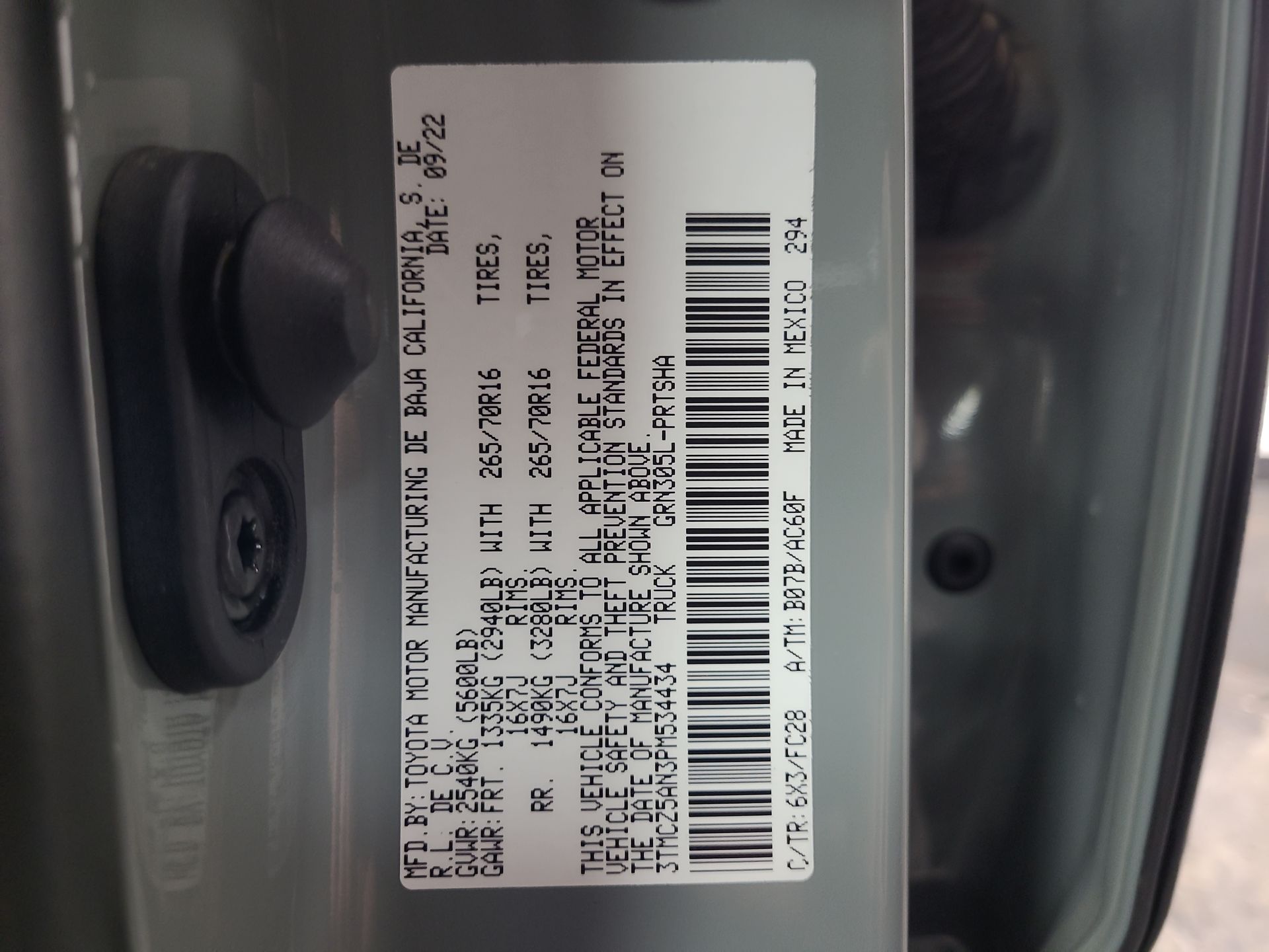 2023 Toyota Tacoma 4WD SR