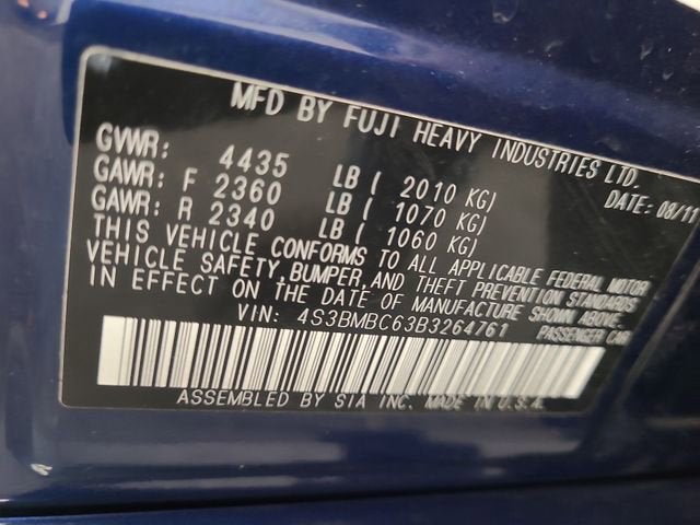 2011 Subaru Legacy 2.5i Prem AWP