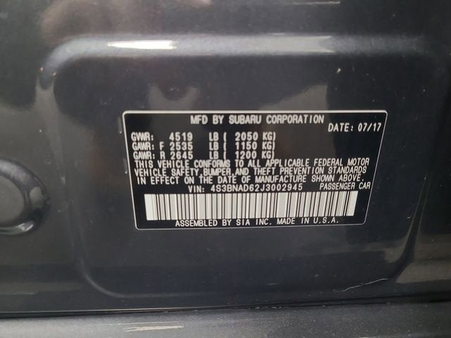 2018 Subaru Legacy Premium