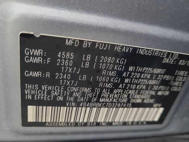 2013 Subaru Outback 2.5i Limited