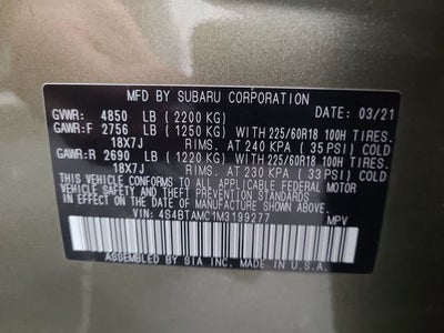 2021 Subaru Outback Limited