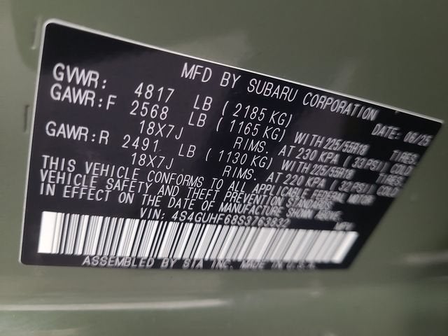 2025 Subaru Crosstrek Sport