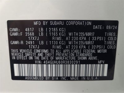 2024 Subaru Crosstrek Wilderness