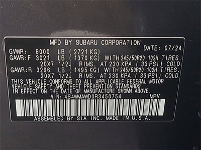 2024 Subaru Ascent Touring