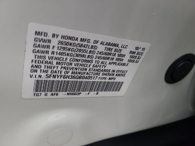 2016 Honda Pilot EX