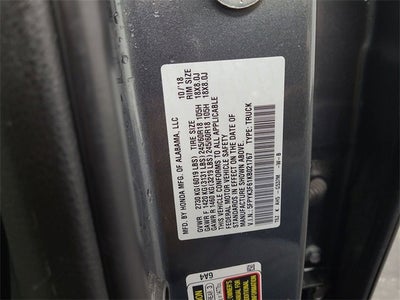 2019 Honda Ridgeline RTL-T