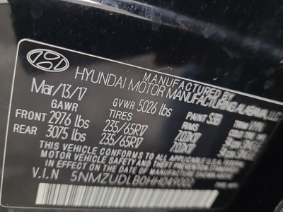 2017 Hyundai Santa Fe Sport 2.4L