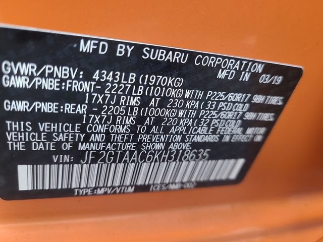 2019 Subaru Crosstrek Base