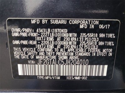 2018 Subaru Crosstrek Limited