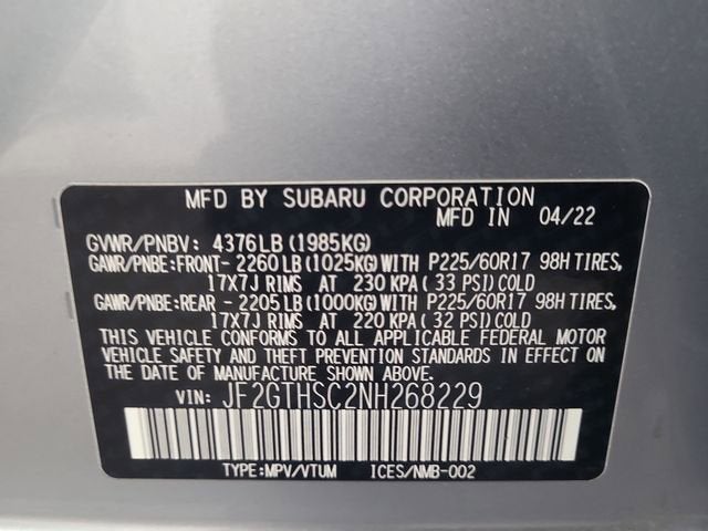 2022 Subaru Crosstrek Sport