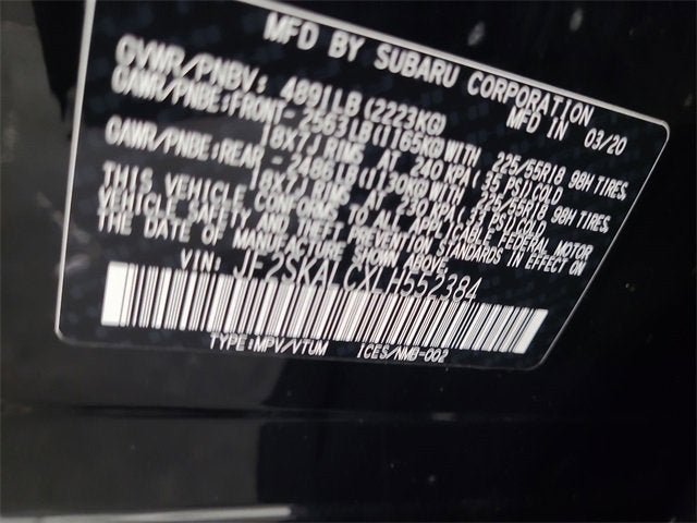 2020 Subaru Forester Sport