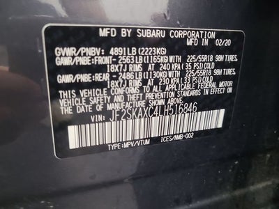 2020 Subaru Forester Touring